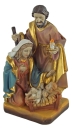 Wundervoller Krippenfigurenblock Heilige Familie, ca. 14 cm, K 065-14